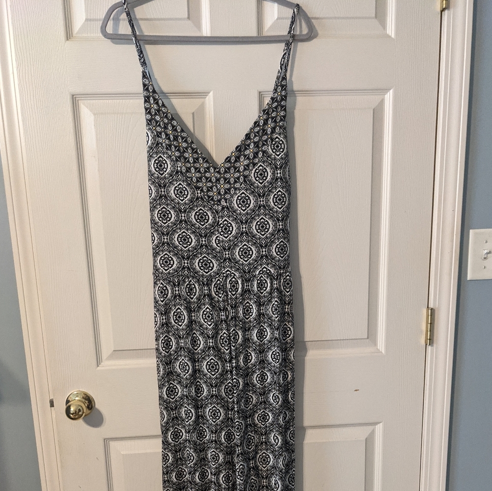 Loft Black, White jumpsuit size 24 plus
